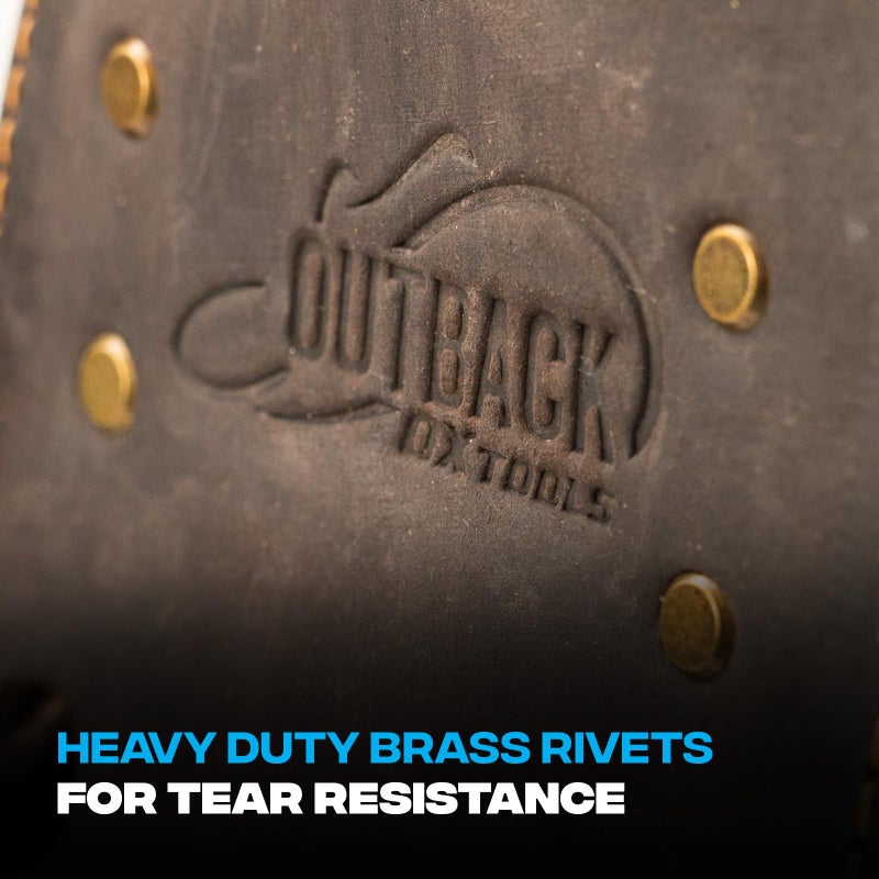 OX Tools Top Grain Leather Hammer Holder with Steel Hammer Loop - Durable Oil Tanned Leather Hammer Tool Holster for Tool Belt - Hammer Holder for Belt with Metal Ring OX-P263401 - Image 5